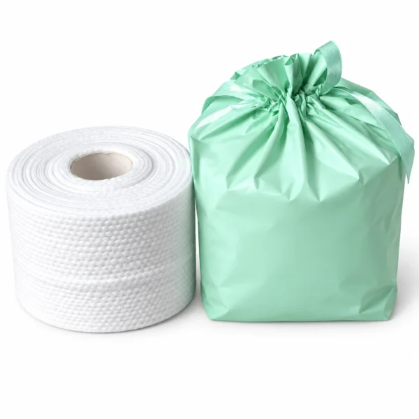 Lisora rolled viscose facial cleansing wipes for beauty salon