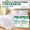 3bfa927e-77ef-4b5a-88a8-a7482a4ab30d Disposable bed linen set for hotel, 3-piece and 4-piece options
