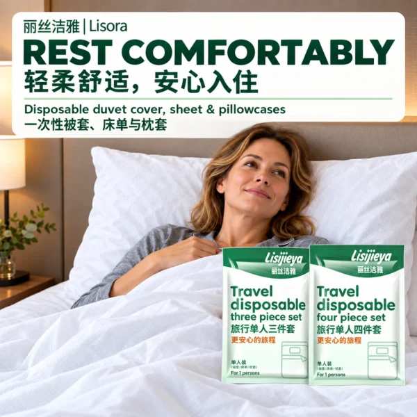 c8531a5a-8e6e-413a-99a9-bc591ff905f2 Disposable hotel bedding for safe and comfortable stay