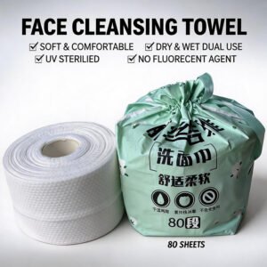 All Plant Fiber Roll Facial Towels All plant fiber disposable roll facial towels, soft absorbent rolling face cloth for facial cleaning, OEM ODM customizable