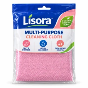 Liz Lisora blue multi pack absorbent cleaning cloths in plastic package